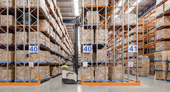 Cold Steel 2 Deep Pallet Racking , Double Deep Warehouse Racking 1200x1200