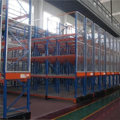 Q235B Heavy Duty Mobile Racking System Storage Shelving For Warehouse