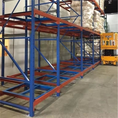 Warehouse Storage Push Back Racking System , Heavy Duty Push Back Shelving
