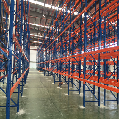 Colorful Open Industrial Strength Pallet Storage System 50-75mm Pitch