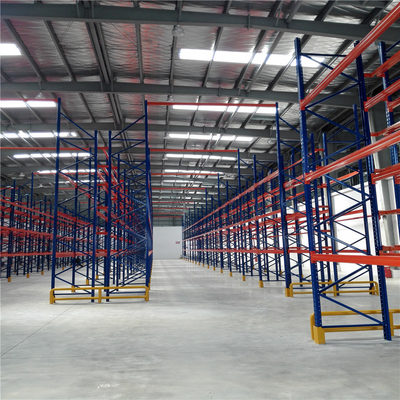 Colorful Open Industrial Strength Pallet Storage System 50-75mm Pitch