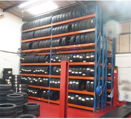 Stackable Heavy Truck Tire Pallet Racking Motorcycle Spare Tyre Rack With QF-stack Design