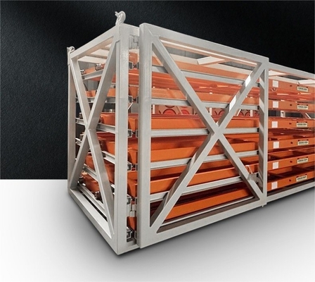 QF-Sheet Racking Customized Hand-Operated Roll out Sheet Metal Rack for Plate Storage