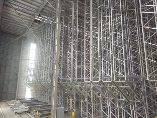 Rack Structure Q235 Stacker Crane Aisles Automated System Asrs For Warehouse Storage